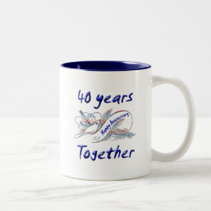 Taza Bicolor 40.o. Aniversario