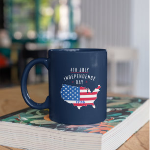 Taza Bicolor 4.º Día de la Independencia