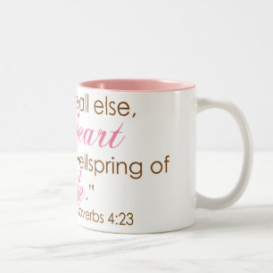 Taza Bicolor 4:23 de los proverbios