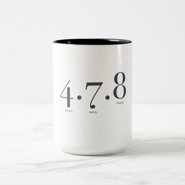 Taza Bicolor 4 7 8 Técnica de Respiración | Medición (Centro)