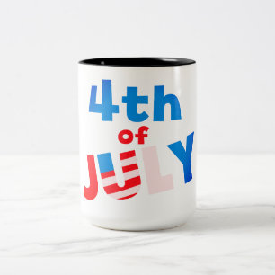 Taza Bicolor 4 de julio,