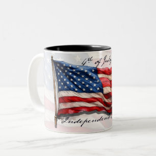 Taza Bicolor 4 de julio – Celebra con la bandera de EE. UU.