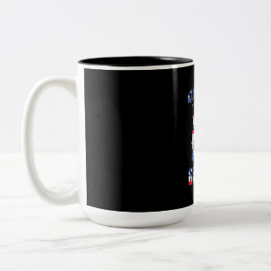 Taza Bicolor 4 De Julio Con Mi Gnome Patriótico De Gnomies