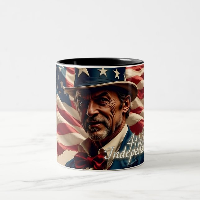 Taza Bicolor 4 de julio - Espíritu de independencia (Centro)