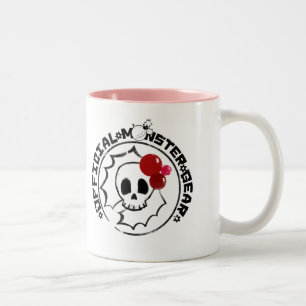 Taza Bicolor 4 pequeños monstruos - logotipo del día de fiest
