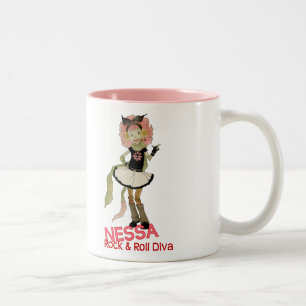 Taza Bicolor 4 pequeños monstruos - Nessa