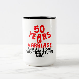 Taza Bicolor 50 años de boda