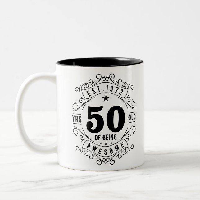 Taza Bicolor 50 años de ser asombroso (Izquierda)
