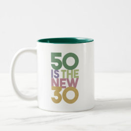 Taza Bicolor 50 es esencial el nuevo regalo de cumpleaños númer