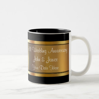 Taza Bicolor 50.o Aniversario de boda
