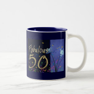 Taza Bicolor ¡50.o cumpleaños fabuloso!