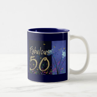 Taza Bicolor ¡50.o cumpleaños fabuloso!