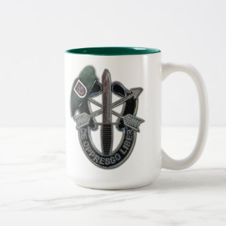 Taza Bicolor 5.ª veterana de las fuerzas especiales boinas verd