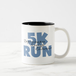 Taza Bicolor 5.000 Correr azul