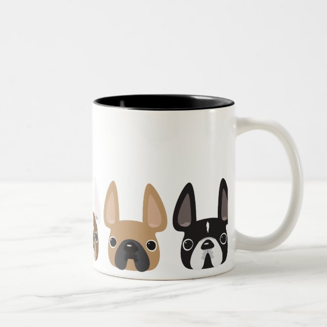 Taza Bicolor 5 Little Frenchies Mug (Derecha)