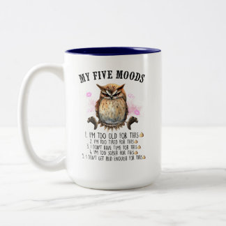Taza Bicolor 5 Moods Coffee Mug