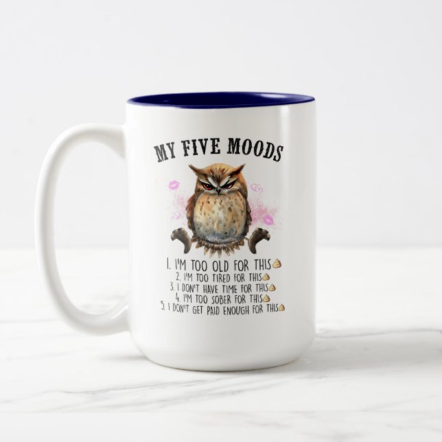 Taza Bicolor 5 Moods Coffee Mug (Izquierda)