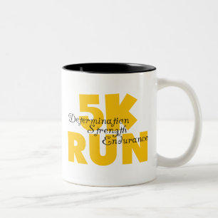 Taza Bicolor 5K Run Yellow