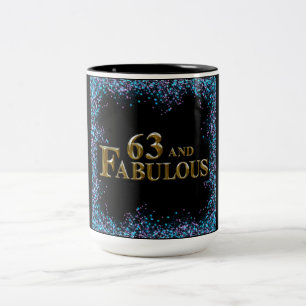 Taza Bicolor 63 cumpleaños