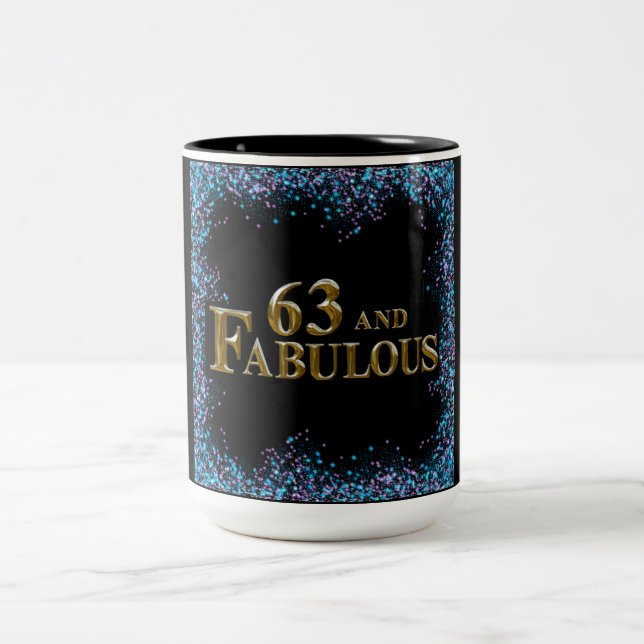 Taza Bicolor 63 cumpleaños (Centro)