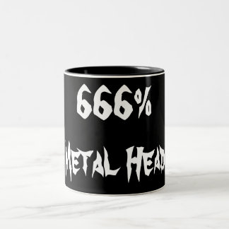 Taza Bicolor 666% de cabeza Metalizado