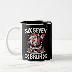 Taza Bicolor 67 Seis Siete Burh Divertida Navidad 6 7 Meme