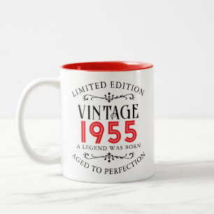 Taza Bicolor 70 cumpleaños 1955 Vintage Turning 70 Gift