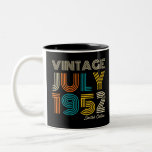 Taza Bicolor 70th Birthday Vintage 1952 Limited Edition<br><div class="desc">70th Birthday Vintage 1952 Limited Edition</div>