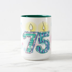 Taza Bicolor 75 cumpleaños
