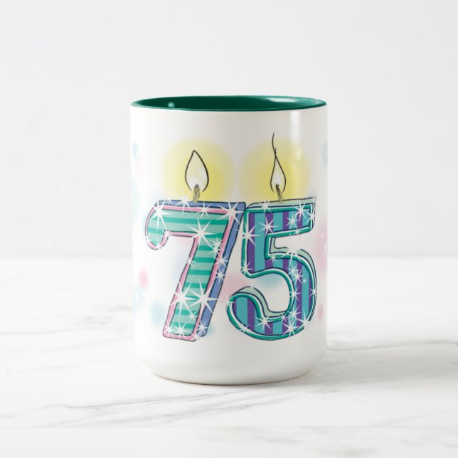 Taza Bicolor 75 cumpleaños (Centro)