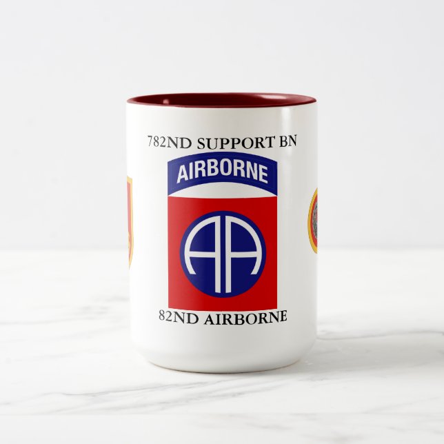 TAZA BICOLOR 782ª BATTALIÓN DE APOYO 82ª AEROPUERTA (Centro)