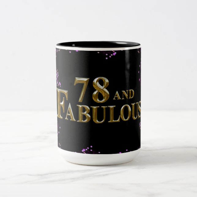 Taza Bicolor 78 cumpleaños (Centro)