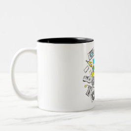 Taza Bicolor 80s Throwback Mug
