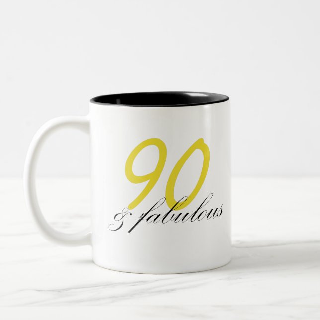 Taza Bicolor 90 y fabuloso (Izquierda)