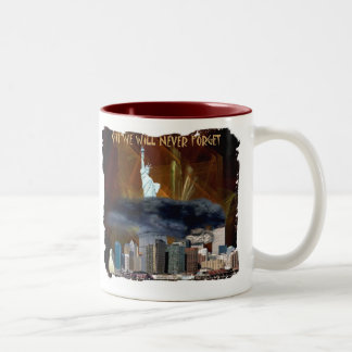 Taza Bicolor 911 que nunca olvidaremos