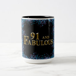 Taza Bicolor 91 cumpleaños