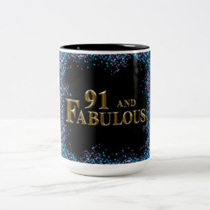 Taza Bicolor 91 cumpleaños