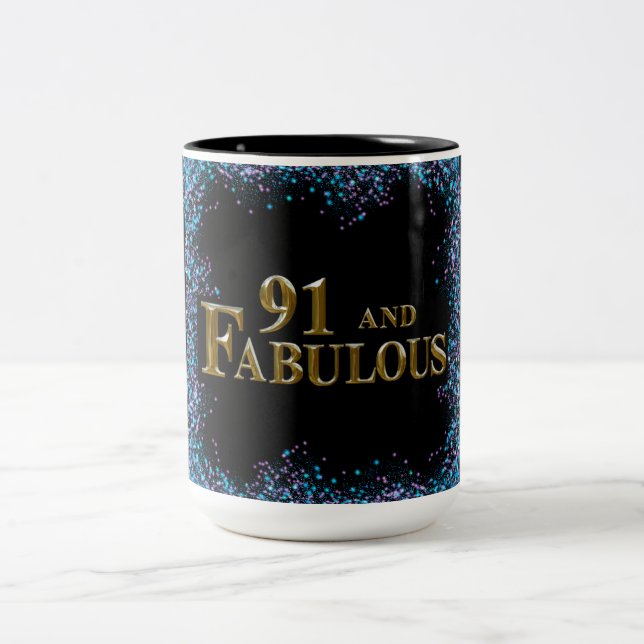 Taza Bicolor 91 cumpleaños (Centro)
