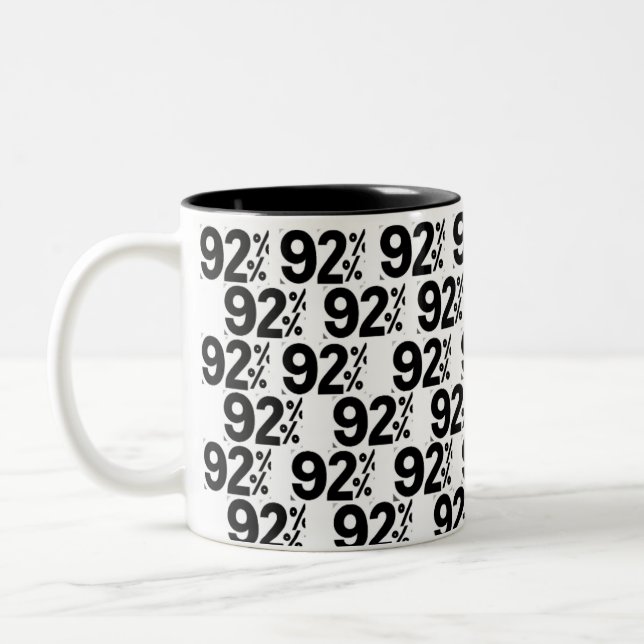 Taza Bicolor 92% Café Mug (Izquierda)