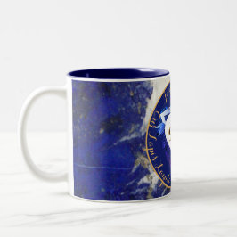 Taza Bicolor 9.º aniversario Boda Lapis Lazuli Color