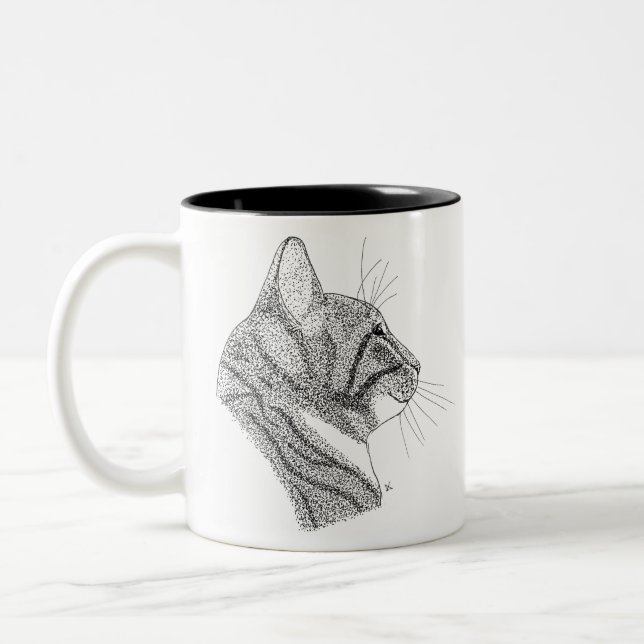 Taza Bicolor 9.º gata (Izquierda)