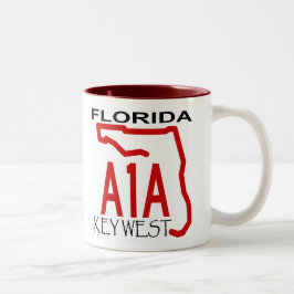 Taza Bicolor A-1-A Key West