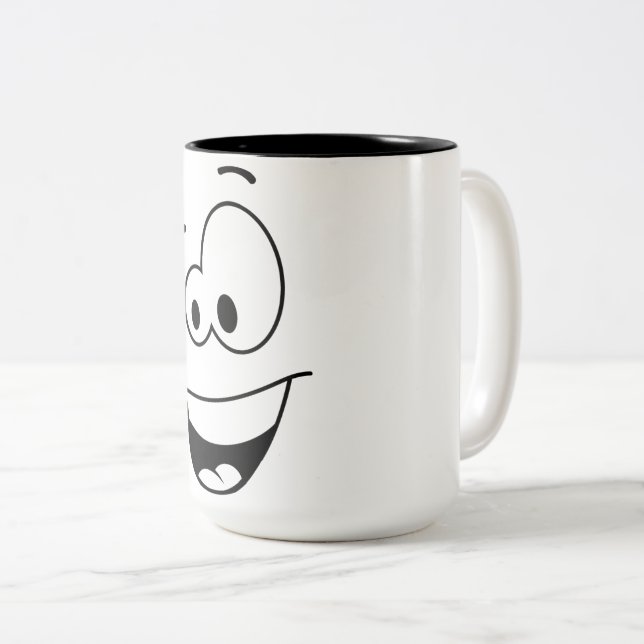 Taza Bicolor A beautiful cup for drinking coffee   (Anverso derecho)