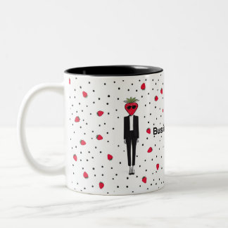 Taza Bicolor A fun and stylish mug design featuring a strawberr