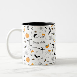 Taza Bicolor A Little Boo Is Almost Due Halloween Baby Shower