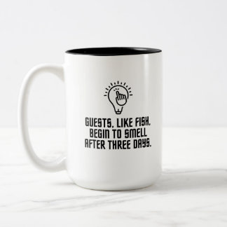 Taza Bicolor A los clientes les gusta el pescado