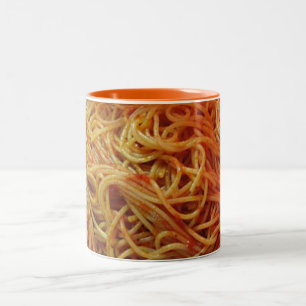 Taza Bicolor A los espaguetis del amor