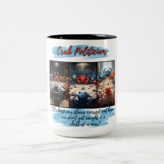 Taza Bicolor A los políticos cangrejos