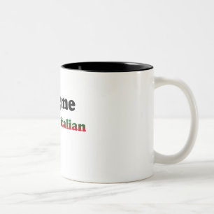 Taza Bicolor A medias italiano
