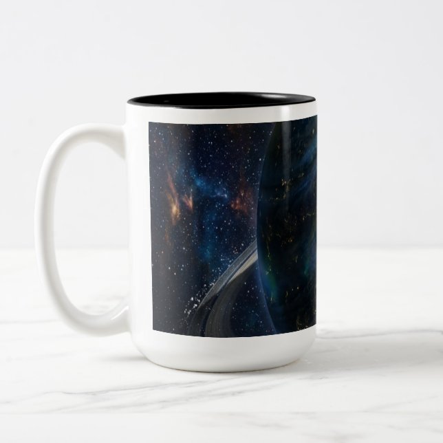 Taza Bicolor A Mysterious Planet with Rings (Izquierda)